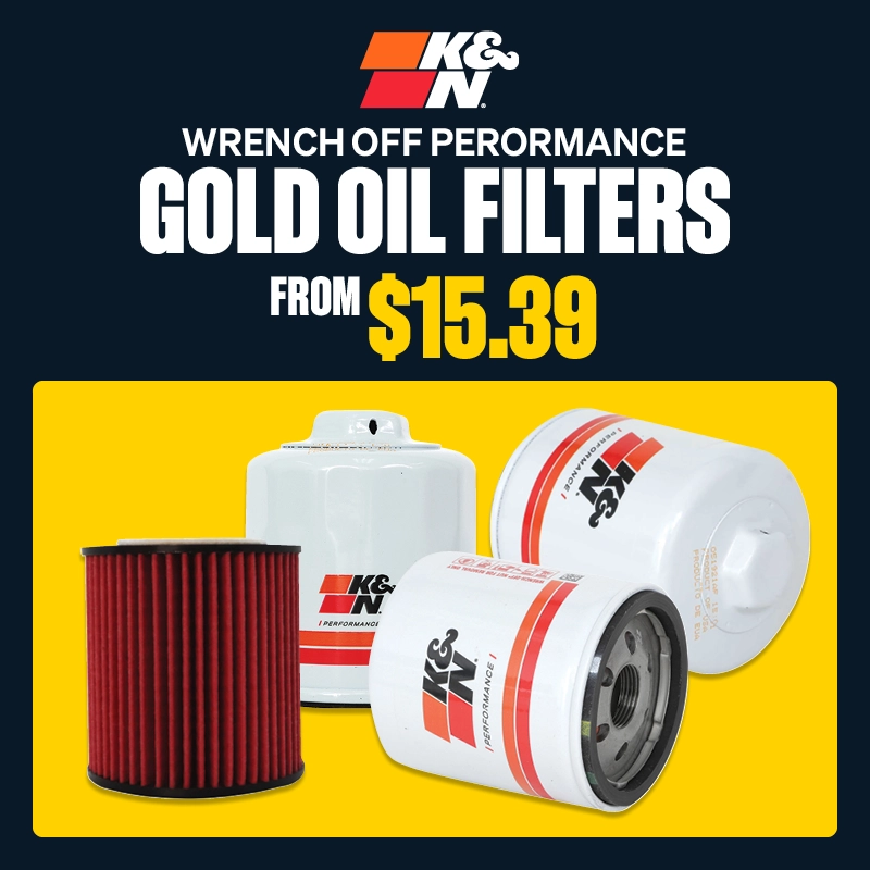 K&N Gold Oil Filters from $15.39