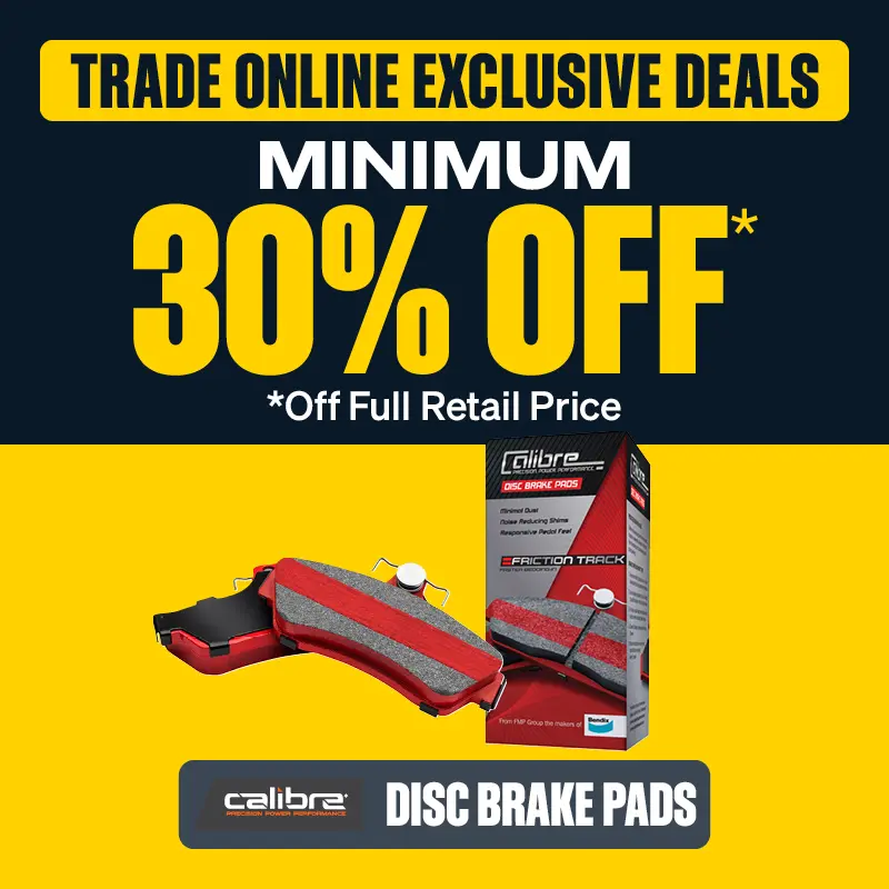 Trade Online Exclusive Deals - Minimum 30% OFF Calibre Disc Brake Pads