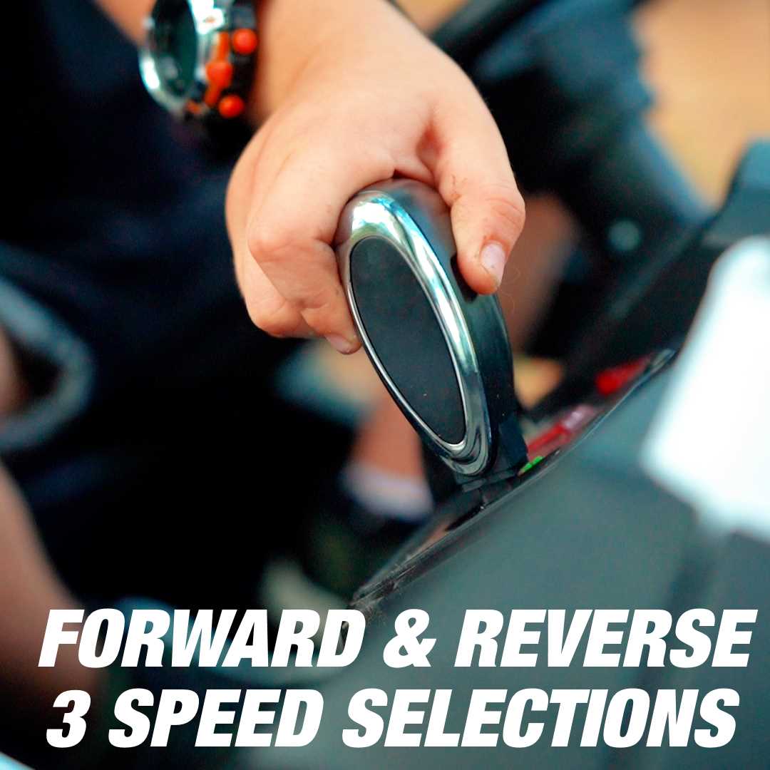 Forward/Reverse lever with 3 speed selections