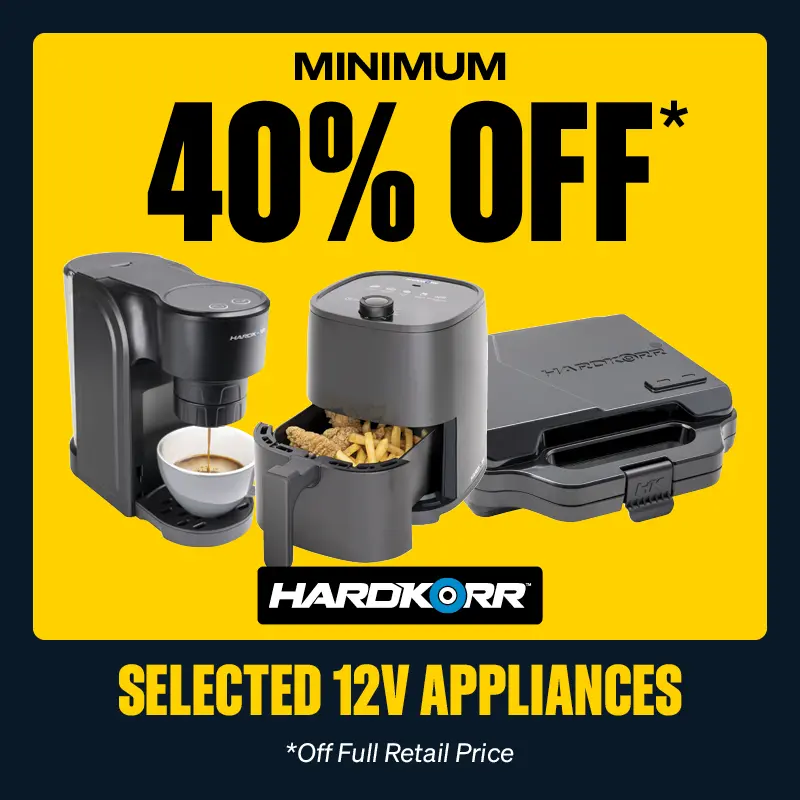 Minimum 40% OFF Selected Hardkorr 12v Appliances