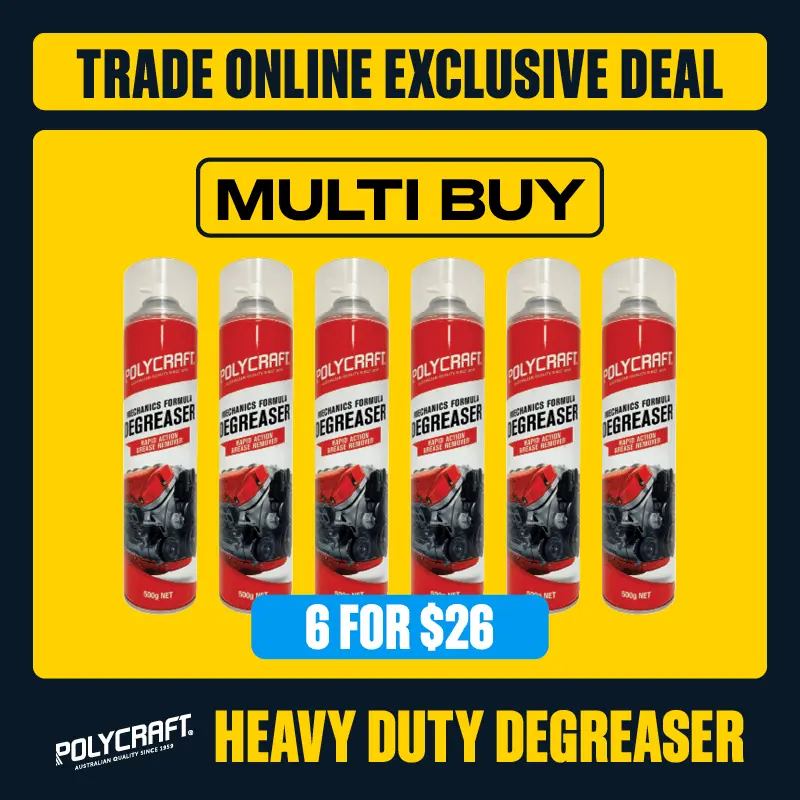 Trade Online Exclusive Deal - Multi Buy 6 for $26 Polycraft 500g Heavy Duty Degreaser