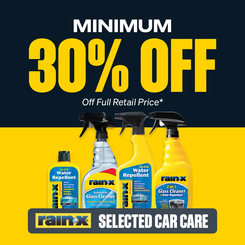 Min 30% OFF Rain-X Selected Car Care