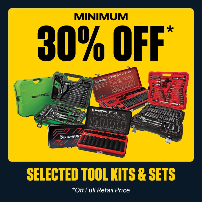 Minimum 40% OFF Select Tool Kits & Sets