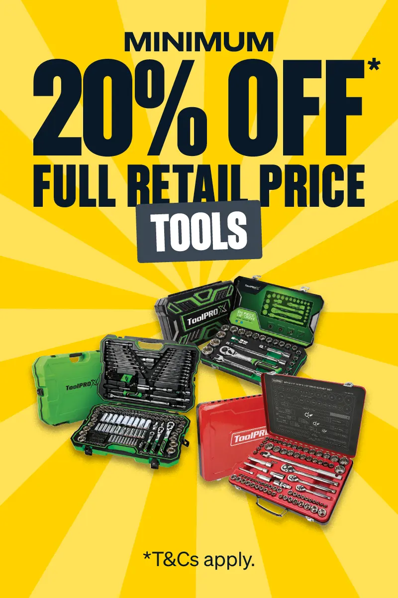 Minimum 20% OFF Full Retail Price on Tools with code SUPER