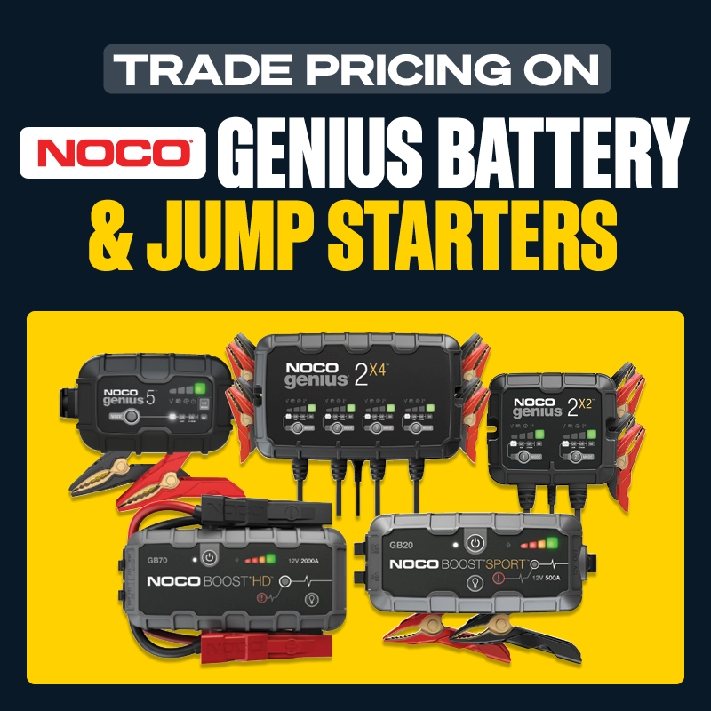 Trade Pricing on Noco Genius Battery & Jump Starters
