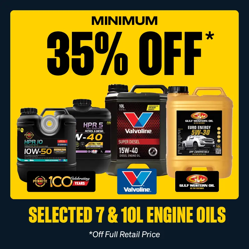 Minimum 35% OFF Select 7 & 10L Engine Oils