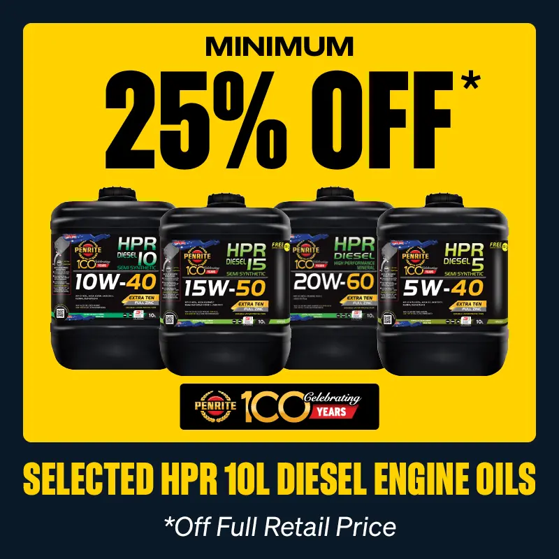 Minimum 25% OFF Select Penrite HPR 10L Diesel Engine Oils
