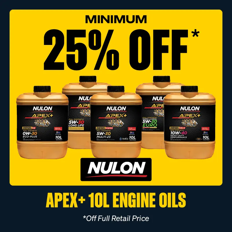 Minimum 25% OFF Nulon Apex+ 10L Engine Oils