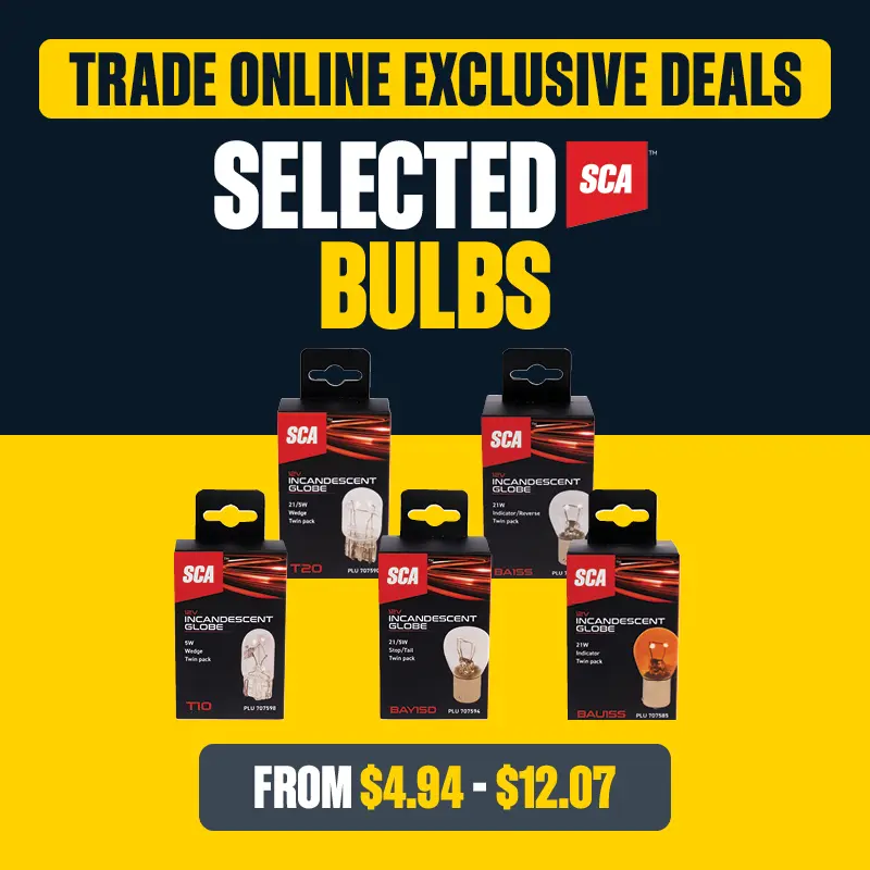 Trade Online Exclusive Deals - Selected SCA Bulbs