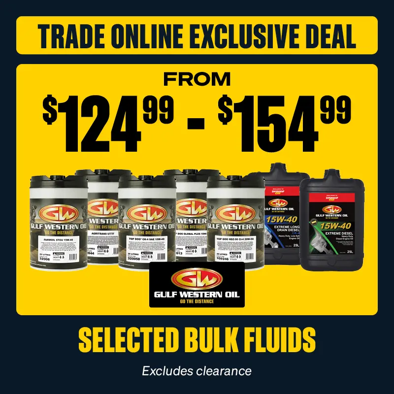 Trade Online Exclusive Deal - Selected GW Bulk Fluids from $124.99 - $154.99