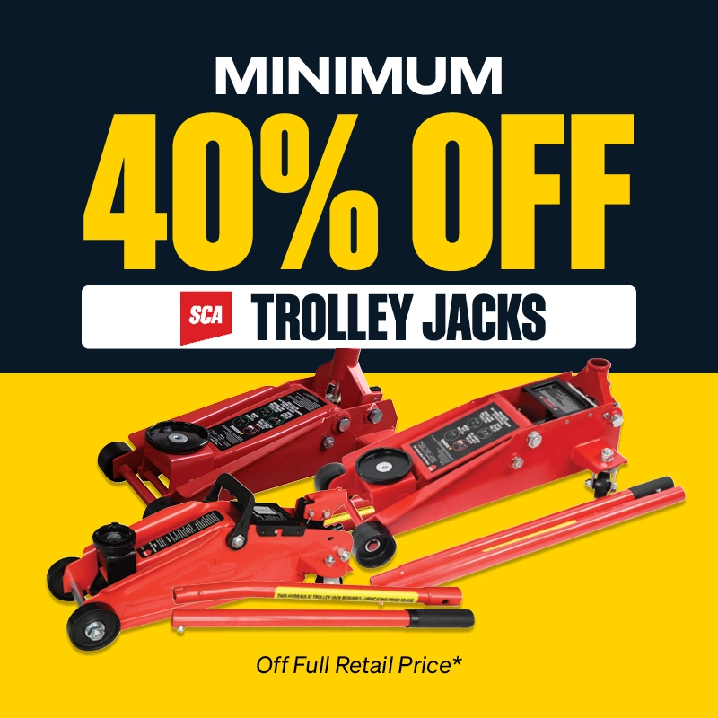 Min 40% OFF SCA Trolley Jacks
