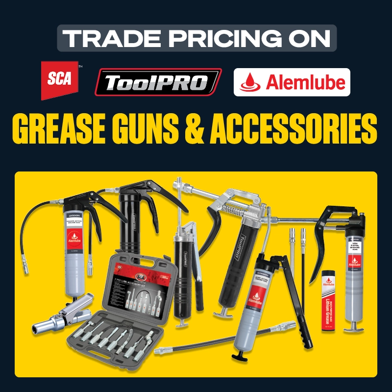 Trade Pricing on Grease Guns & Accessories