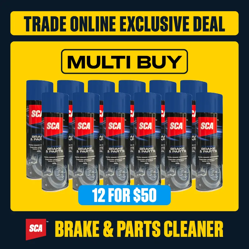Trade Online Exclusive - SCA Brake & Part Cleaner 12 for $50 Multibuy