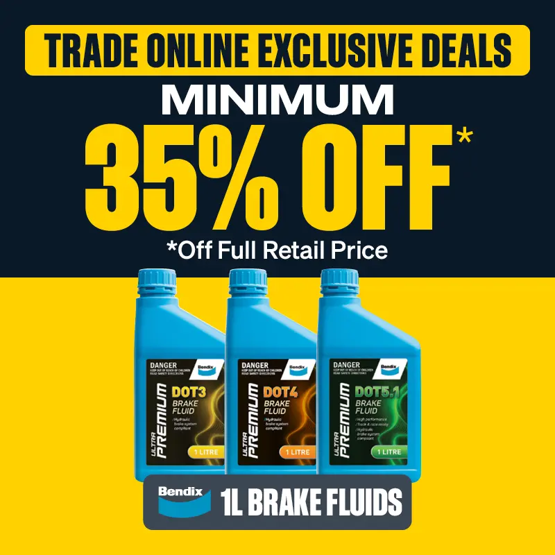 Trade Online Exclusive Deals - Minimum 25% OFF Bendix 1L Brake FLuids