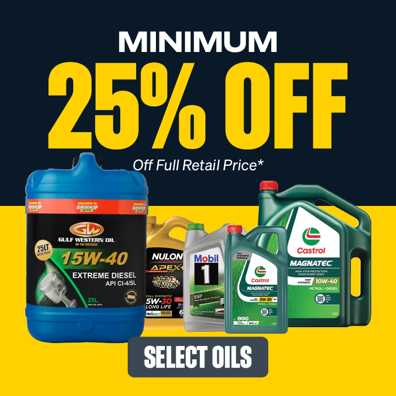 Min 25% OFF Selected Oils