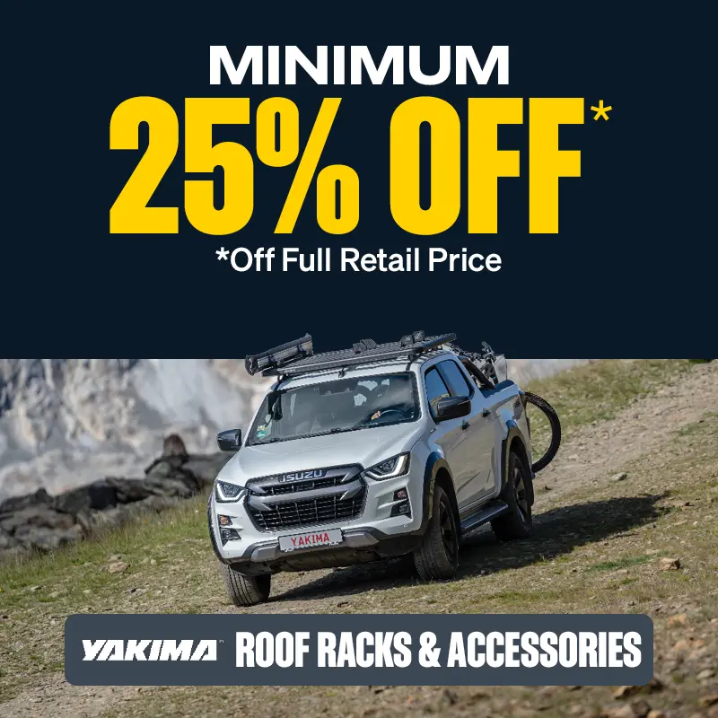 Minimum 25% OFF Yakima Roof Racks & Accessories