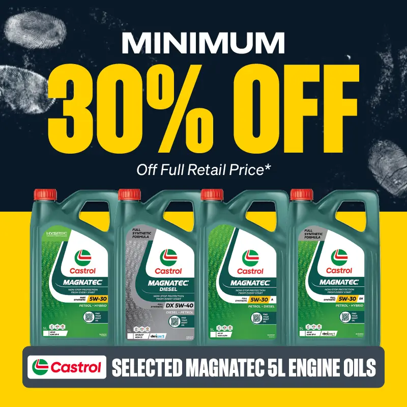 Min 30% OFF Selected Castrol Magnatec 5L Engine Oils