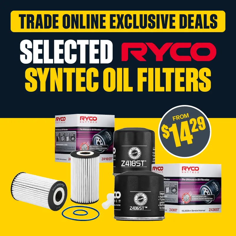 Trade Online Exclusive - Selected Ryco Syntec Oil Filter